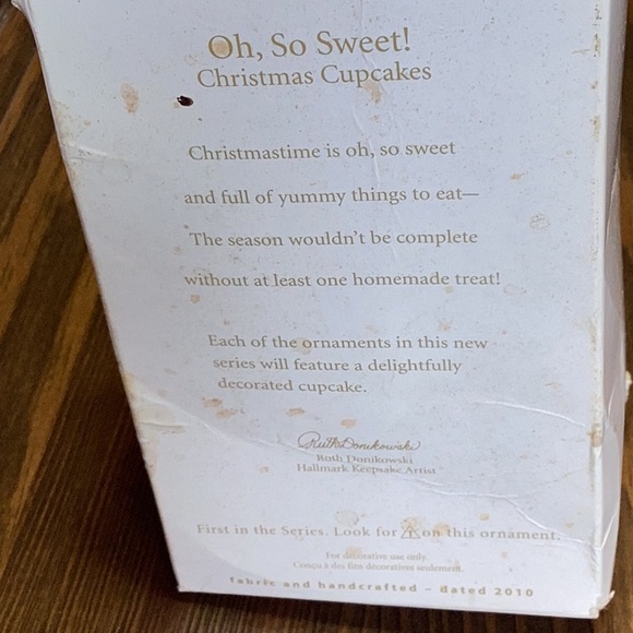 FINAL SALE PRICE Hallmark Cupcake Ornament & Nathan Water Bottle Holder - Picture 7 of 9